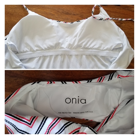 FREE Shipping! Onia Gabriella Suit Chevron Stripe - Picture 5 of 5